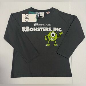 Zara Monsters Inc. Long Sleeve Shirt - Dark Gray and Green